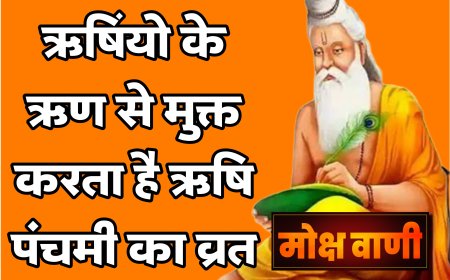 ऋषि ऋण से मुक्त करता है ऋषि पंचमी का व्रत
